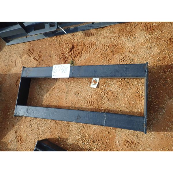 TUBE FRAME WELD ON QUICK ATTACH PLATE (fits skid steer loader) (B5)