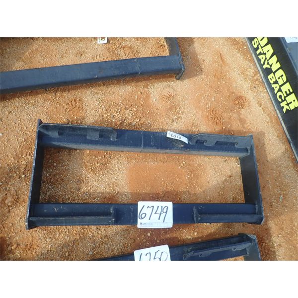 TUBE FRAME WELD ON QUICK ATTACH PLATE (fits skid steer loader) (B5)