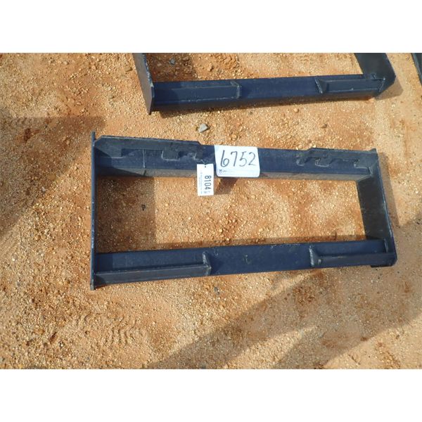 TUBE FRAME WELD ON QUICK ATTACH PLATE (fits skid steer loader) (B5)