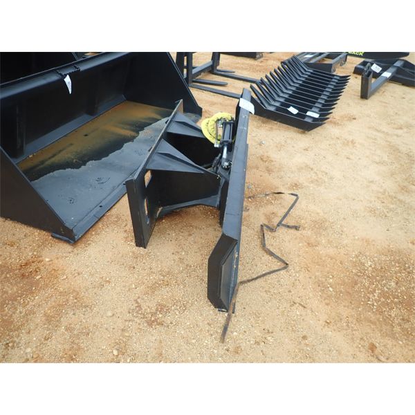 DOZER BLADE WITH HYD ADJUSTABLE ANGLE, 72" WIDE (fits skid steer loader) (B5)