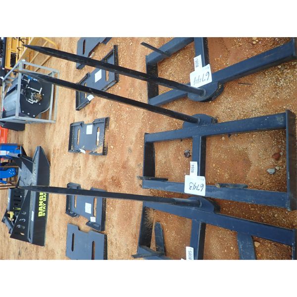 HAY SPEAR ASSY (fits skid steer loader) (B5)