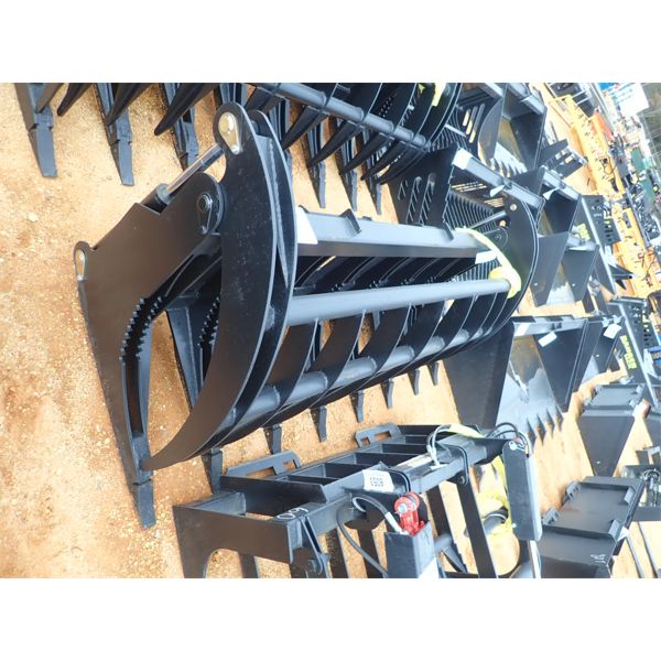 ROOT RAKE GRAPPLE, 84" WIDE(fits skid steer loader) (B5)