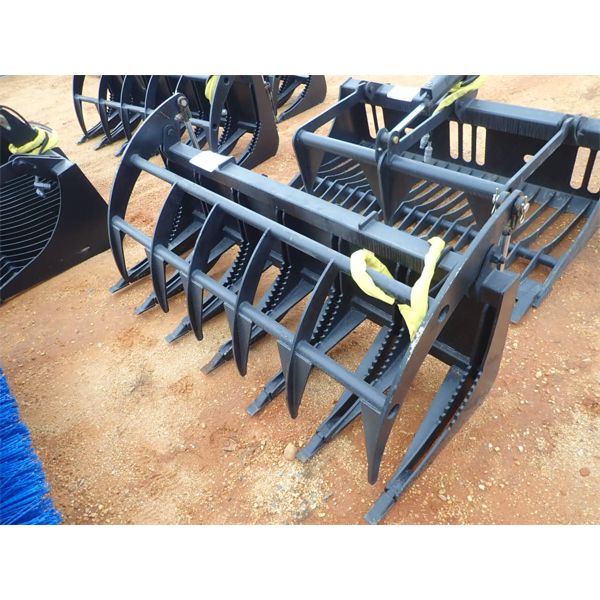 ROOT RAKE GRAPPLE, 72" WIDE (fits skid steer loader) (B5)