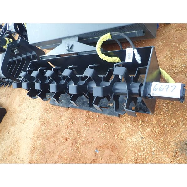 ROTOR TILLER ATTACHMENT, 72" WIDE (fits skid steer loader) (B5)