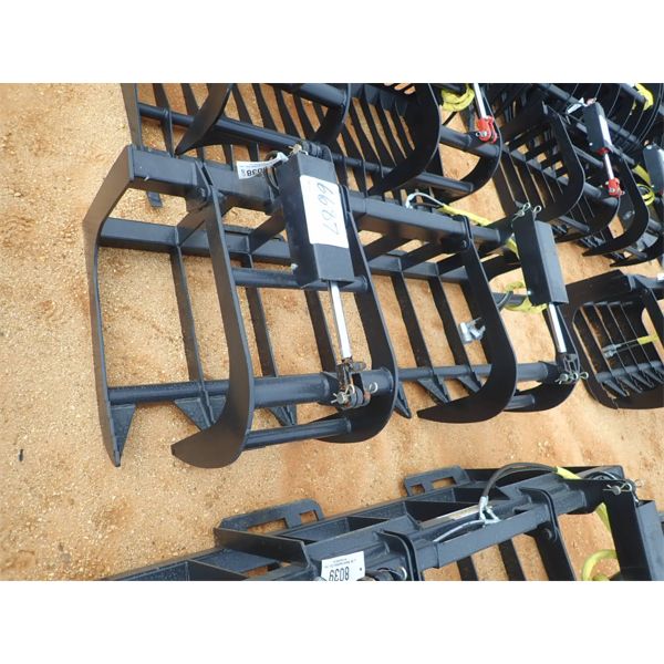 ROOT RAKE GRAPPLE, 78" WIDE (fits skid steer loader) (B5)