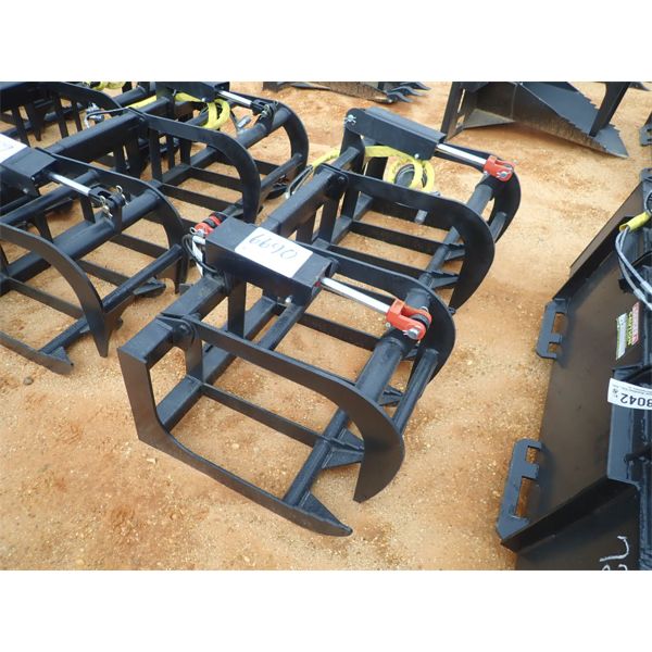 ROOT RAKE GRAPPLE, 72" WIDE (fits skid steer loader) (B5)