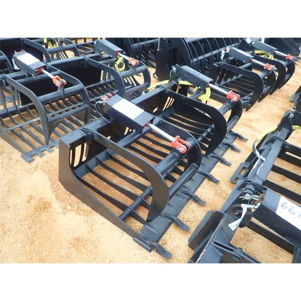 ROCK GRAPPLE, 72" WIDE (fits skid steer loader) (B5)