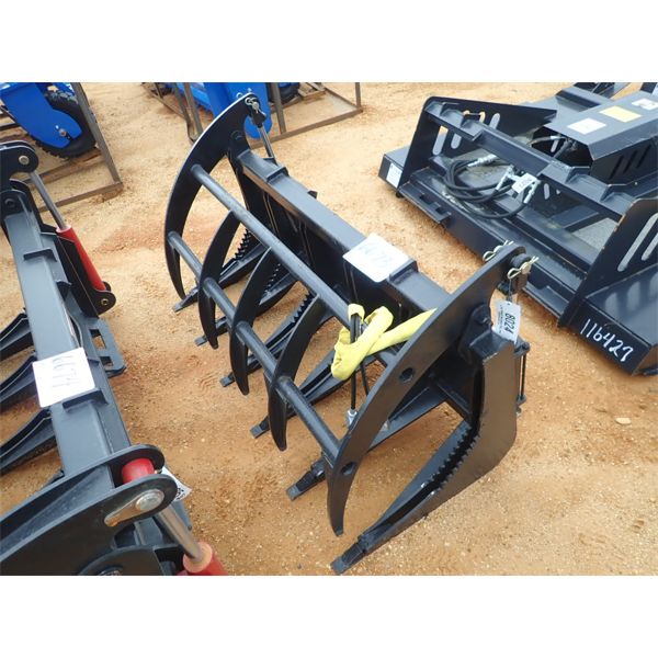 ROOT RAKE GRAPPLE, 60" WIDE (fits skid steer loader) (B5)