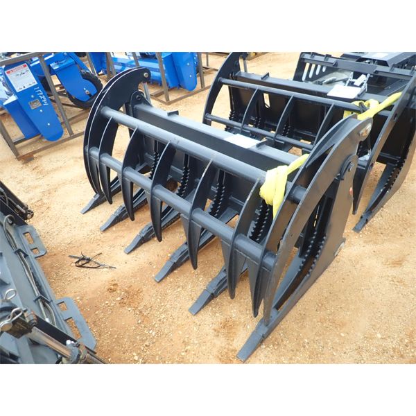 ROOT RAKE GRAPPLE, 68" WIDE (fits skid steer loader) (B5)
