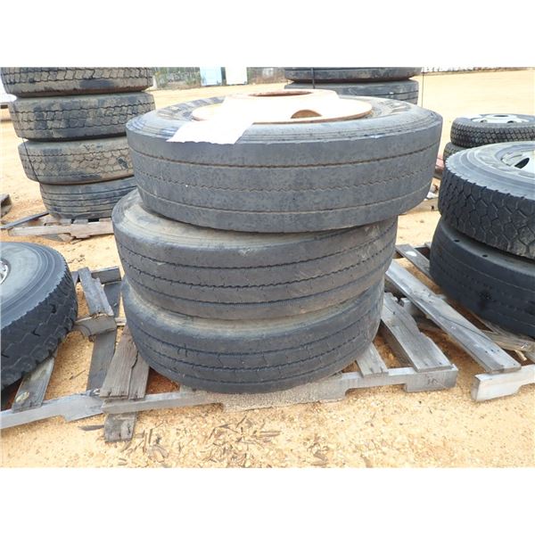 GENERAL 11R22.5 TIRES W/ RIMS