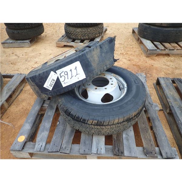 (2) LT245/75R17 TIRES & RIMS (A2)