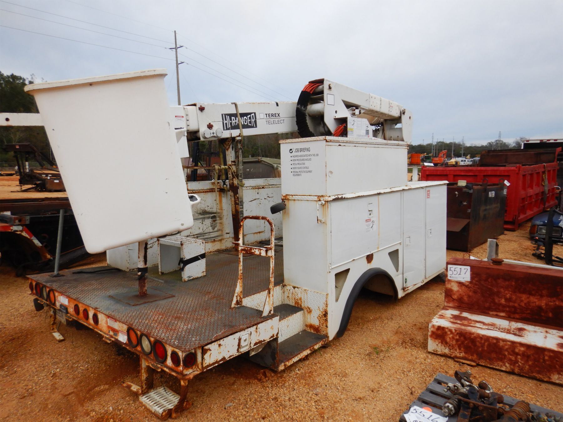 TEREX HI RANGER BUCKET TRUCK BED W/TOOL BOXES (A1) - J.M. Wood Auction ...