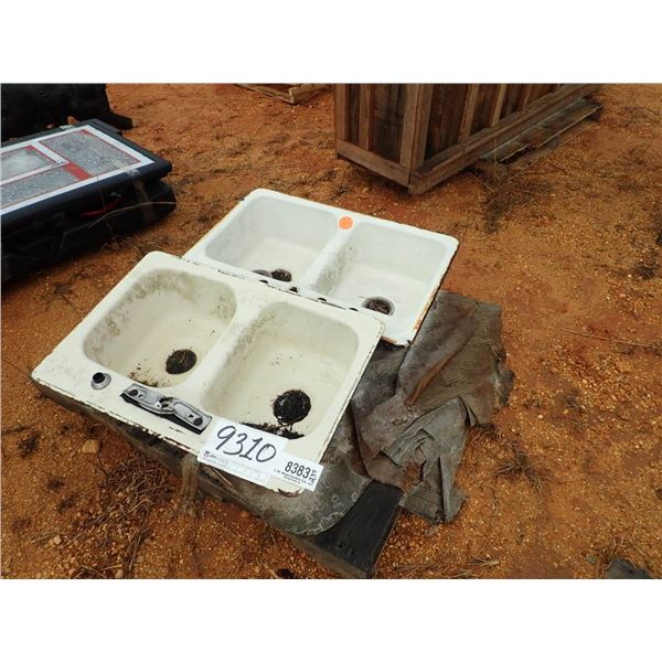 (2) CAST IRON SINKS (C6)