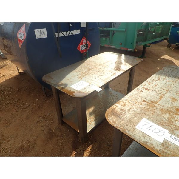 27"W x 57"L STEEL WORK TABLE (B-7)