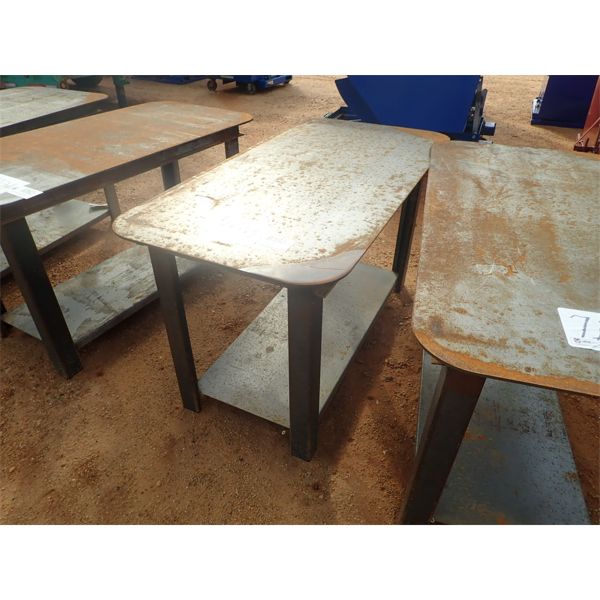 27"W x 57"L STEEL WORK TABLE (B-7)