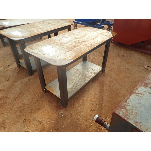 27"W x 57"L STEEL WORK TABLE (B-7)