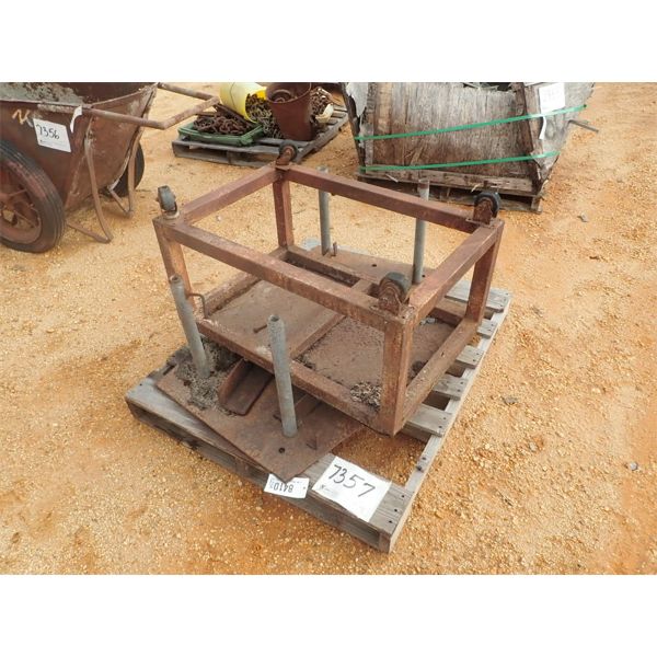 (1) PALLET OF METAL TABLES (B-9)