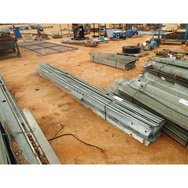 (1) BUNDLE OF HWY GUARD RAIL POST 13'L (B-9)