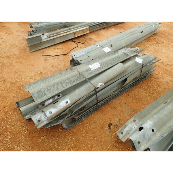 (1) BUNDLE OF HWY GUARD RAIL POST, VARIOUS LENGTHS