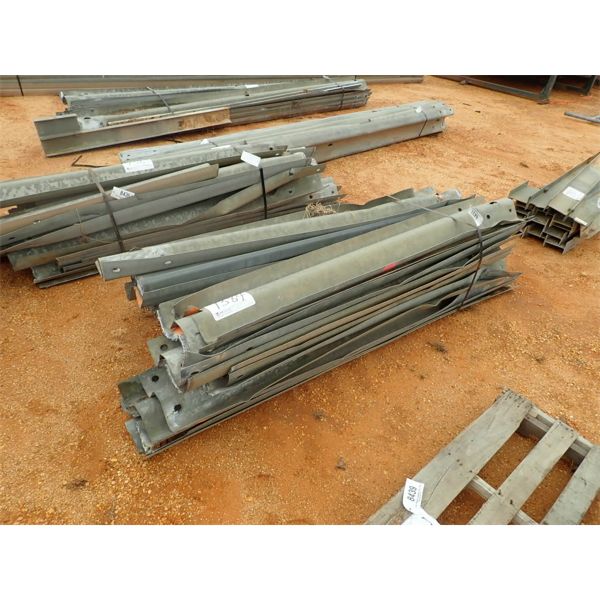 (1) BUNDLE OF HWY GUARD RAIL POST, VARIOUS LENGTHS