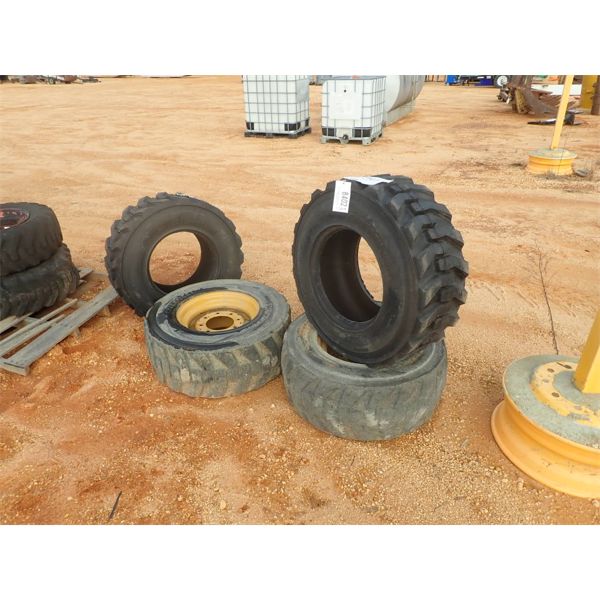 CATERPILLER EQUIP TIRE, 12-16.5NHS, (2) NEW TIRES (2) USED TIRES (B-8)