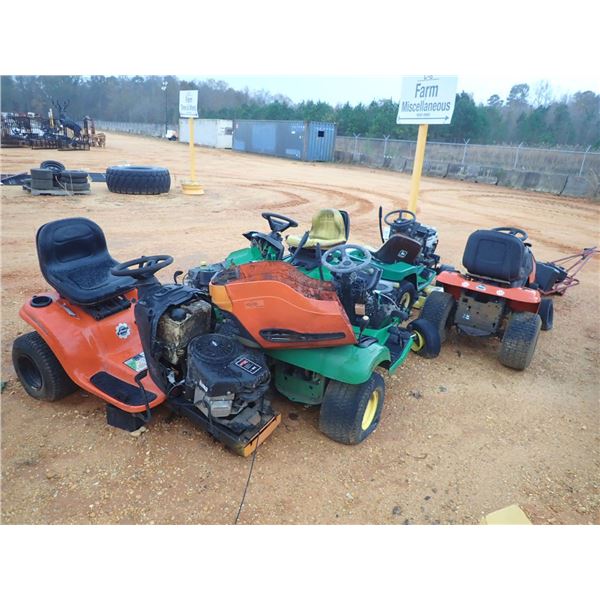 RIDING LAWN MOWERS FOR PARTS ONLY