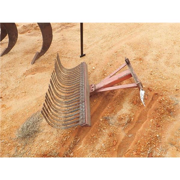 SPRING RAKE, 48" WIDE, 3 PTH