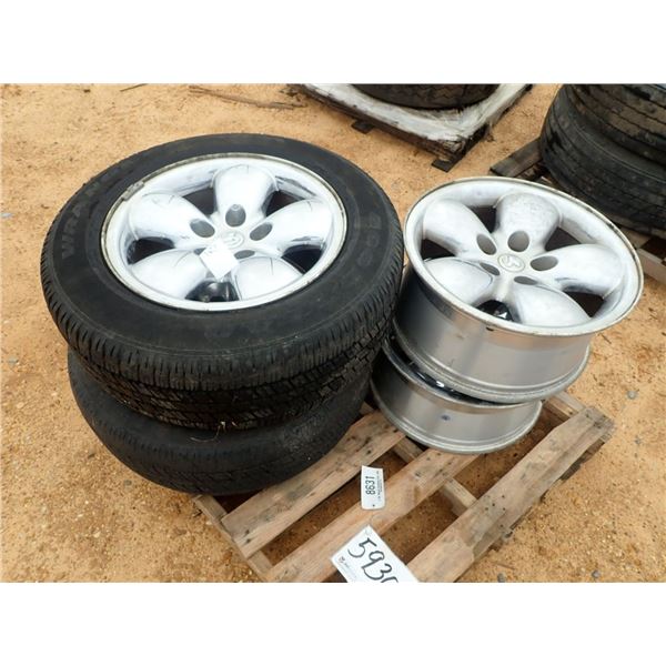 P275/60R20 TIRE & RIM (2 EACH) PLUS (2) 20" RIMS