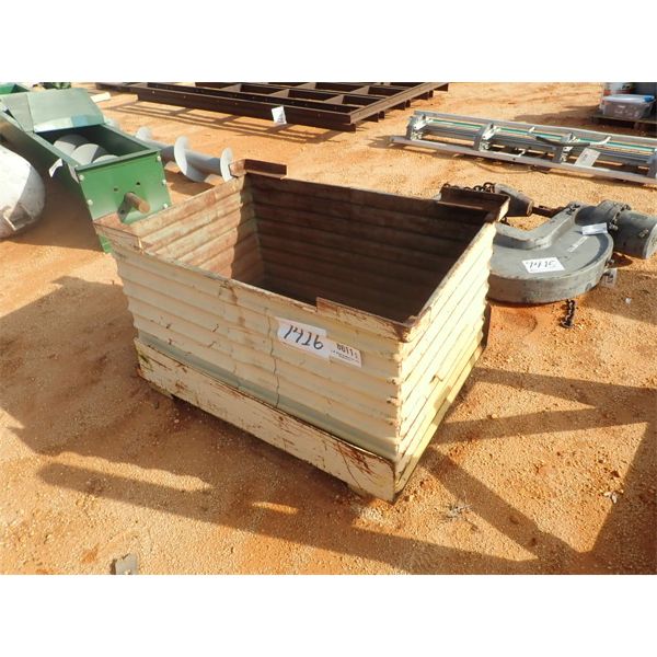 METAL BIN, 48" L X 32" W