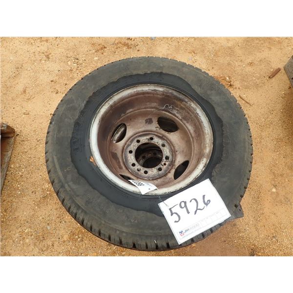 LT215/85R16 TIRES & RIMS (2 EACH)