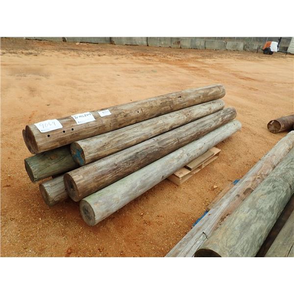 (10) 10' WOOD POST (C-4)