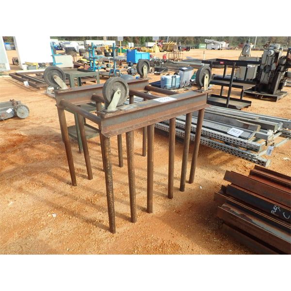 METAL PANEL STORAGE RACK W/COASTERS