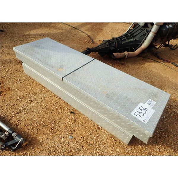 ALUM TOOL BOX FOR PICKUP, DUAL LID