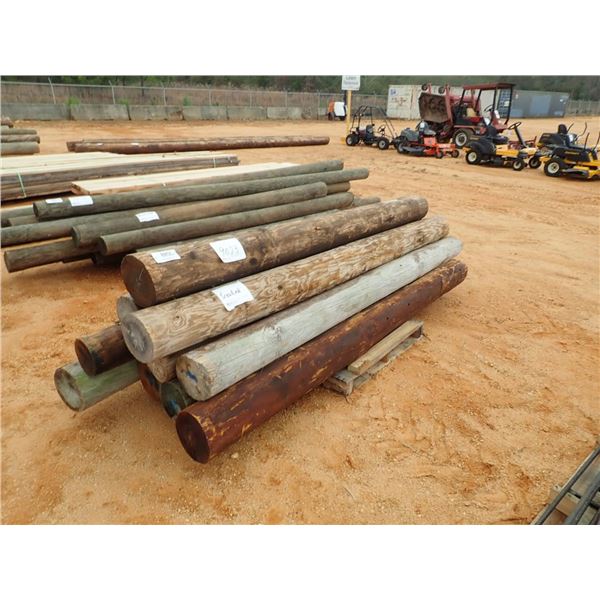 (10) 10' WOOD FENCE POST (C-4)