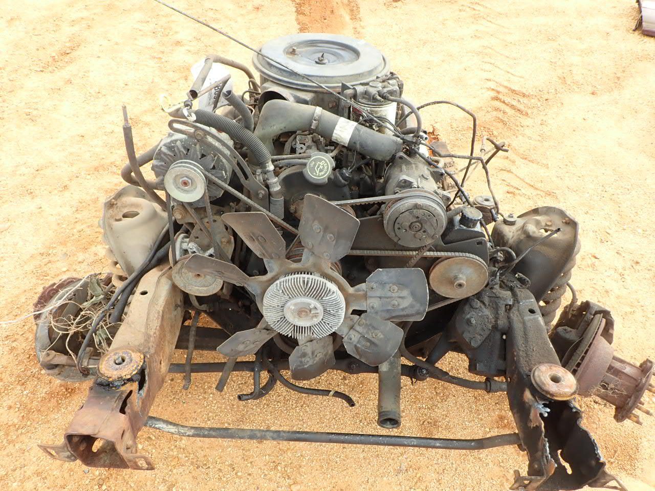 FORD 7.3 DIESEL ENGINE W/TRANSMISSION (A-1) - J.M. Wood Auction Company ...