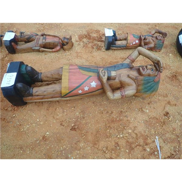 6' TEAKWOOD INDIAN BRAVE (C-6)