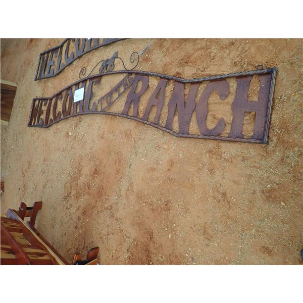 WELCOME TO RANCH METAL SIGN (C-6)