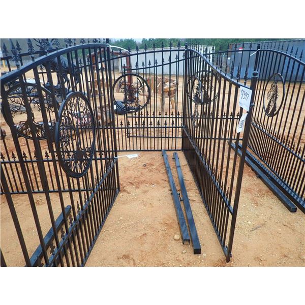 WROUGHT IRON GATE, 16', DEER (C6)