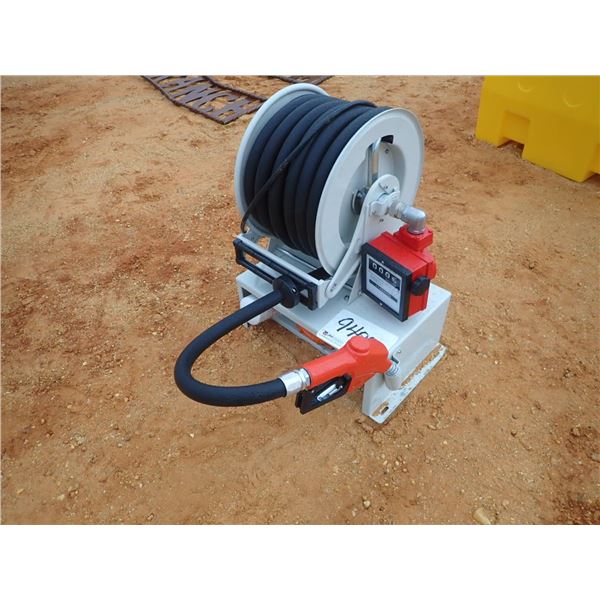 FUEL PUMP WITH HOSE REEL, NOZZLE & METER (C6)