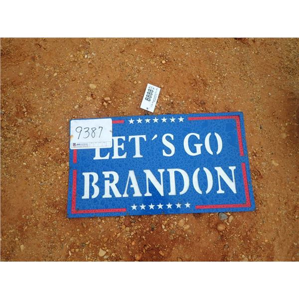 LETS GO BRANDON METAL SIGN (C-6)