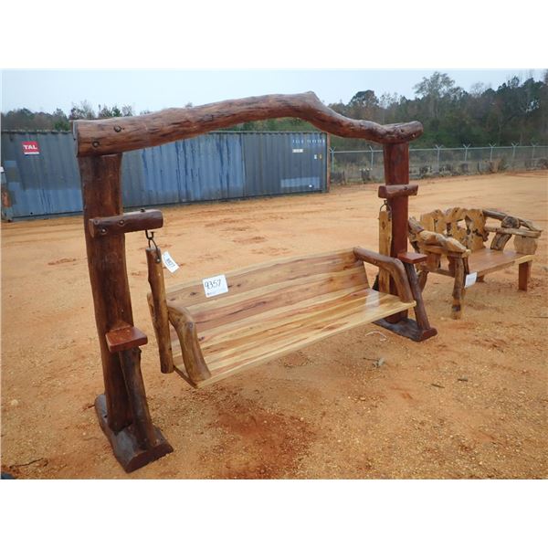 TEAKWOOD SWING SET (C6)