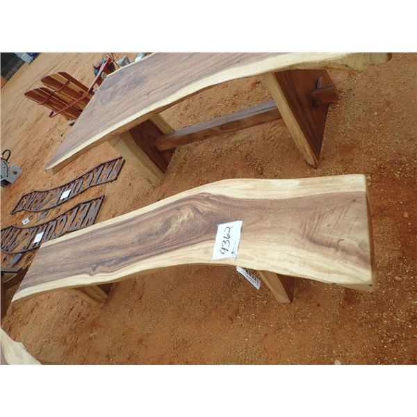 TEAKWOOD BENCH, 96"L (C6)