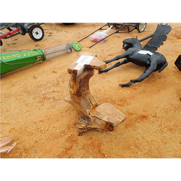 TEAK POTTED PLANT STAND (C6)