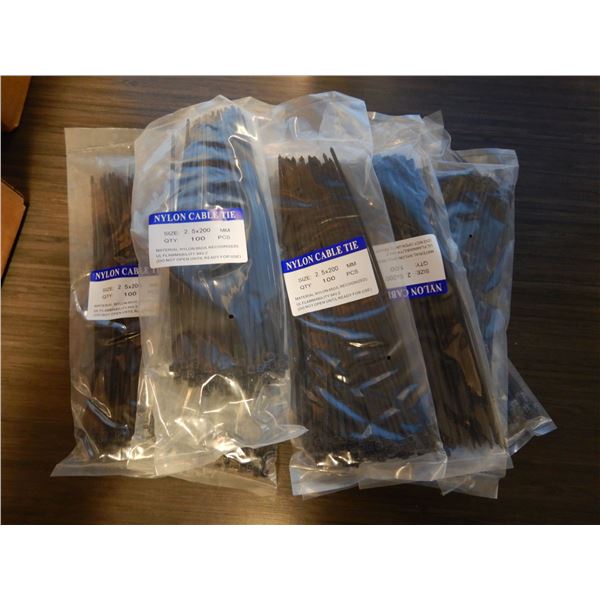 2.5 X 200 mm NYLON CABLE TIES