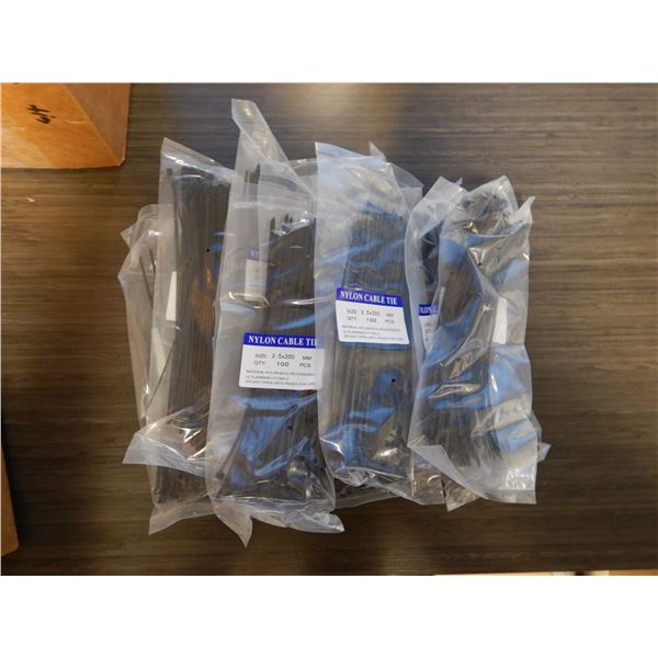 2.5 X 200 mm NYLON CABLE TIES