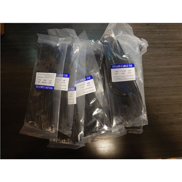 2.5 X 200 mm NYLON CABLE TIES