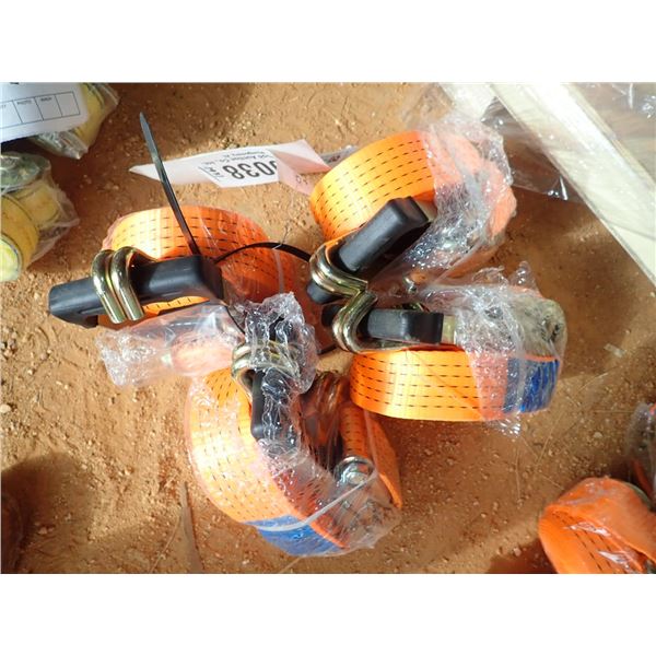 (1 BUNDLE OF 4) CARGO STRAPS 2" X 27'