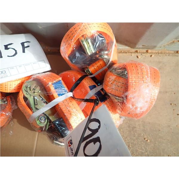 (1 BUNDLE OF 4) CARGO STRAPS 1.5" X 27'