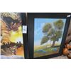 Image 2 : Framed The Big 5 African Wildlife & Tree Swing Print - 2