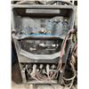 Image 2 : MILLER SYNCROWAVE 350LX ARC WELDER WITH GROUND CABLE, FOOT CONTROL, REGULATOR & GUN ON MOBILE CART
